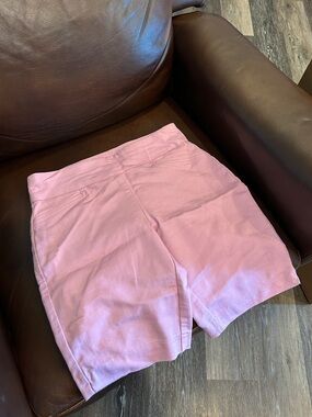 croft & barrow Pink/Purple Stretch Bermuda Shorts